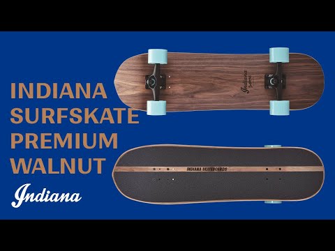 
                  
                    Load and play video in Gallery viewer, INDIANA SKATEBOARD SURFSKATE PREMIUM WALNUT
                  
                